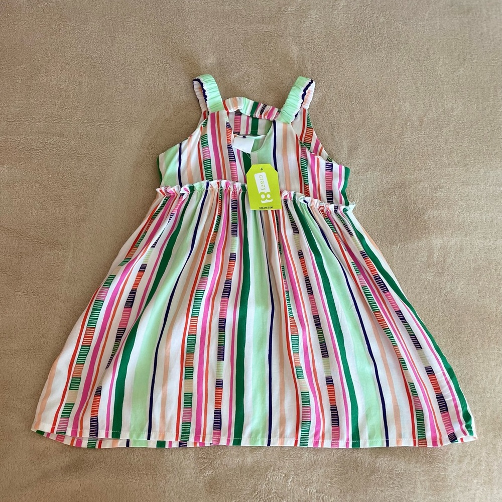 Crazy 8 A-Line Multicolor Baby Dress - Size 18-24 Months - Picture 10 of 11